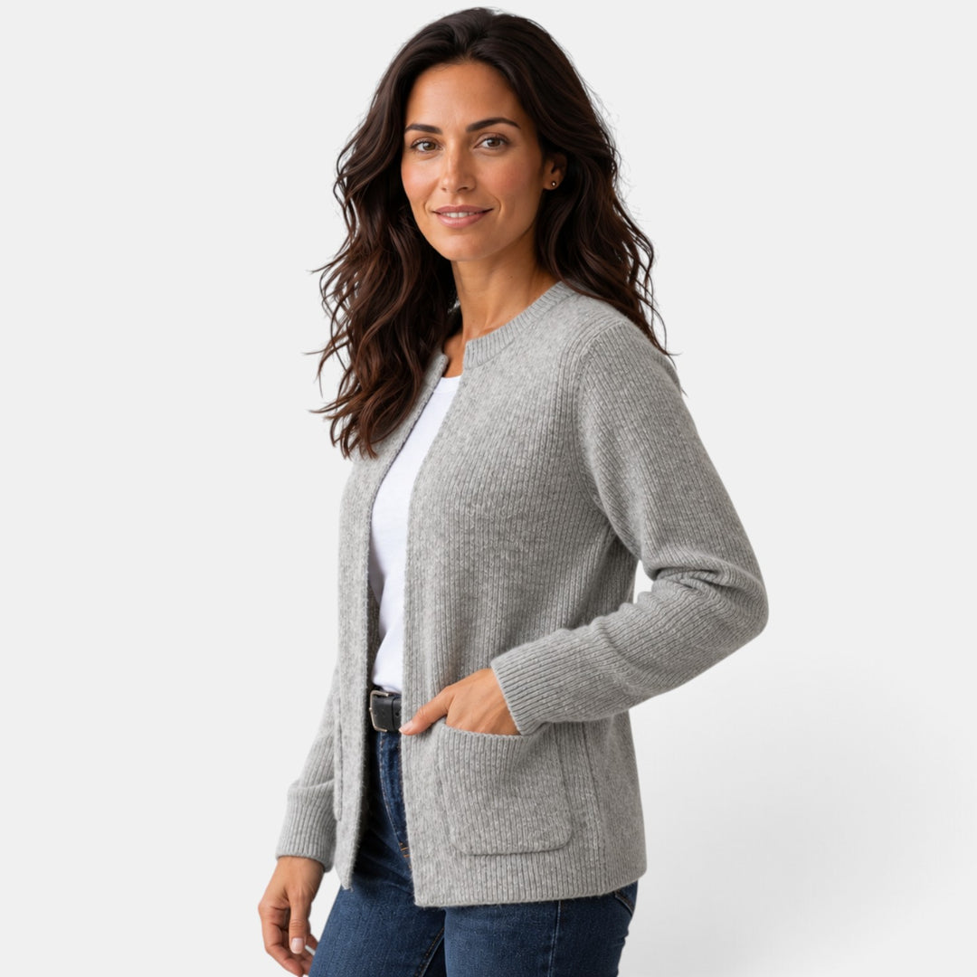 Women’s Ribbed Knit Button Cardigan
