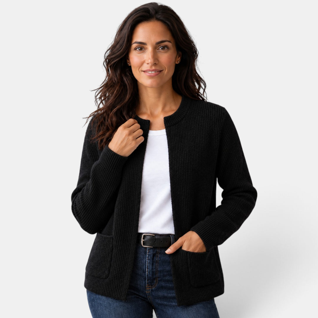 Women’s Ribbed Knit Button Cardigan