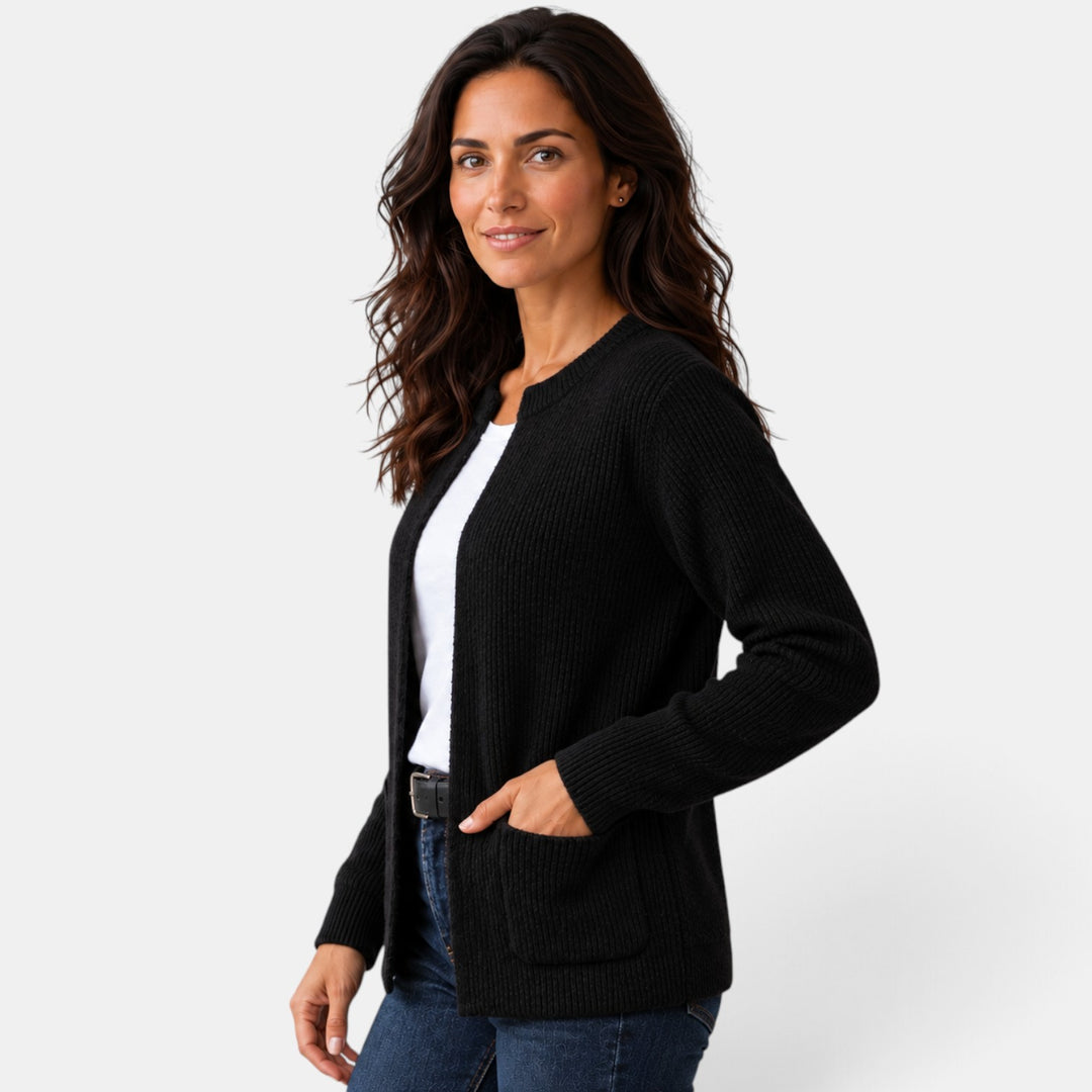 Women’s Ribbed Knit Button Cardigan