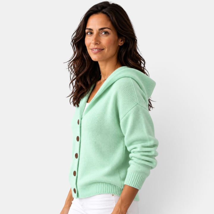 Women’s Hooded Knit Cardigan Sweater