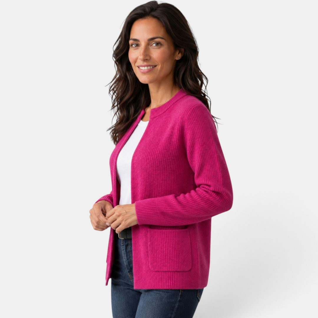 Women’s Ribbed Knit Button Cardigan