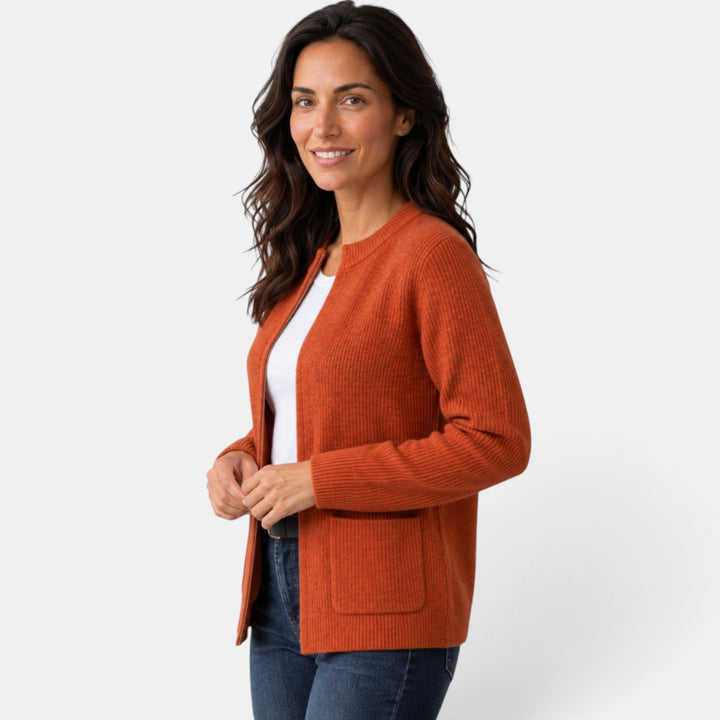 Women’s Ribbed Knit Button Cardigan