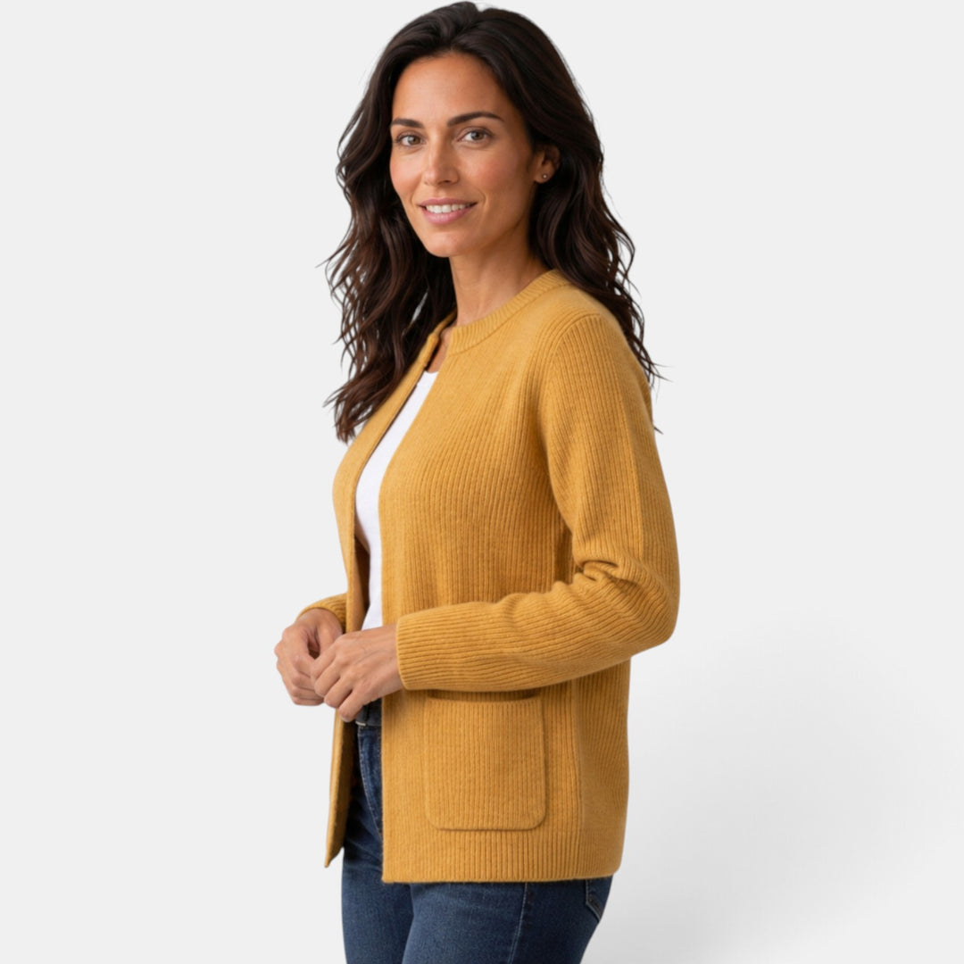 Women’s Ribbed Knit Button Cardigan